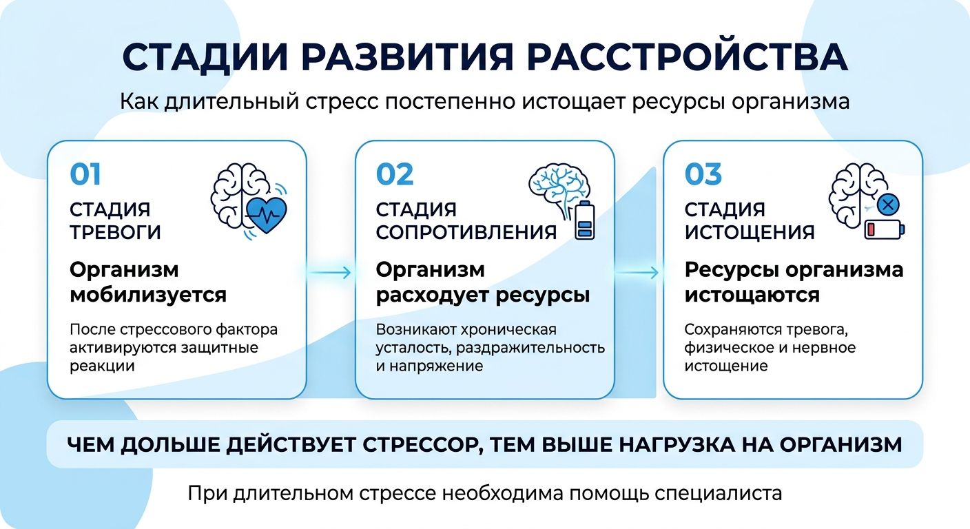 Лечение стресса Ишимбае инфографика